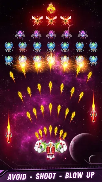 Space shooter - Galaxy attack (Спейс шутер) МОД/Взлом [Много монет, Открытые уровни и Мега MOD] Screenshot 5