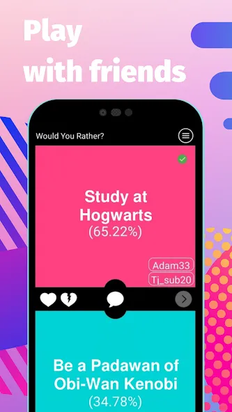 Would You Rather? questions МОД/Взлом [Много монет, Открытые уровни и Мега MOD] Screenshot 3