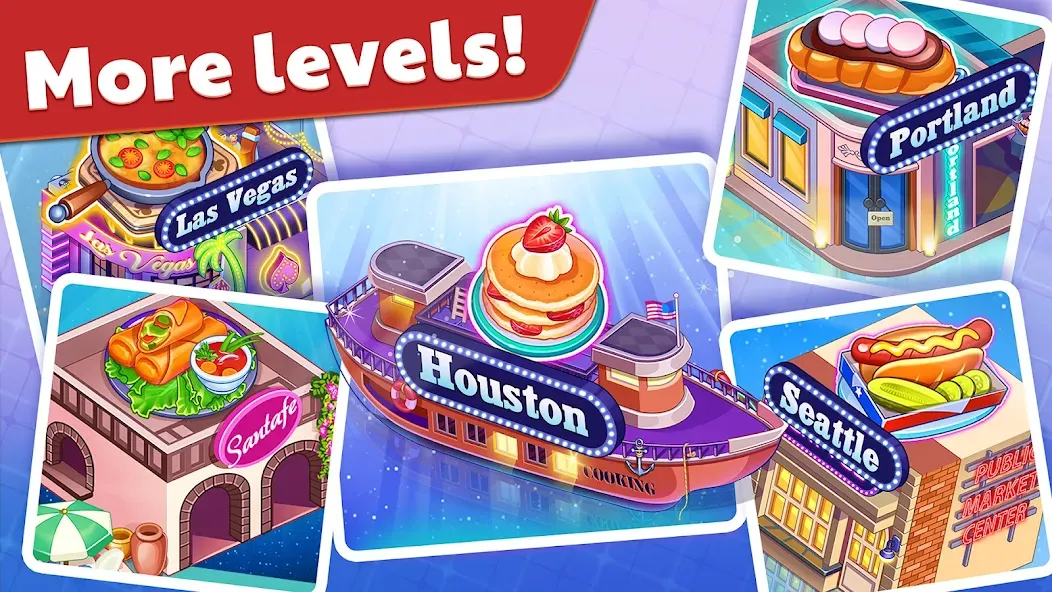 American Cooking Star Games (Американская звезда кулинарии) МОД/Взлом [Все открыто, Дополнительные деньги и Меню MOD] Screenshot 4