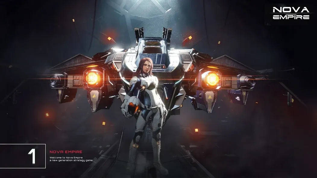 Nova Empire: Space Commander (Нова Импайр) МОД/Взлом [Меню, Бесконечные монеты и Открытые уровни] Screenshot 1