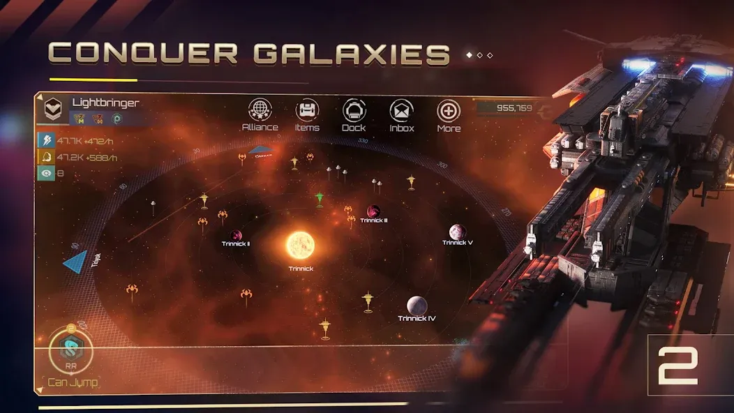 Nova Empire: Space Commander (Нова Импайр) МОД/Взлом [Меню, Бесконечные монеты и Открытые уровни] Screenshot 2