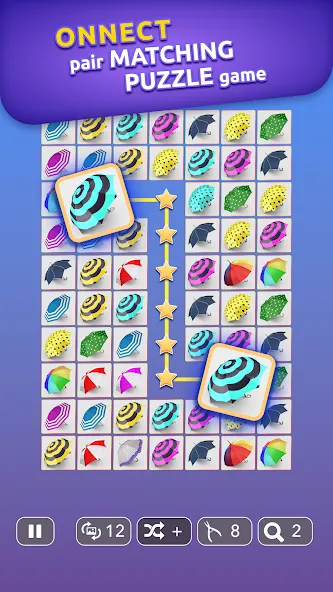 Onnect - Pair Matching Puzzle (Оннект) МОД/Взлом [Много денег, Монет и Все открыто] Screenshot 3