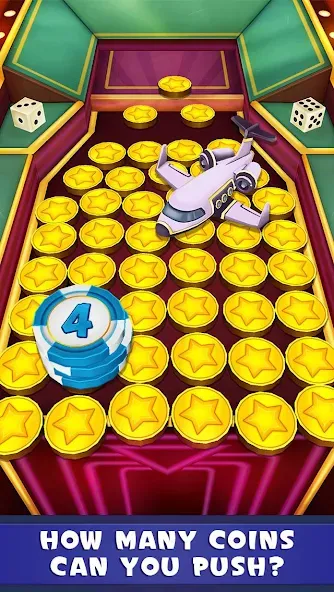 Coin Dozer: Casino (Коин Дозер) МОД/Взлом [Меню, Бесконечные монеты и Открытые уровни] Screenshot 1