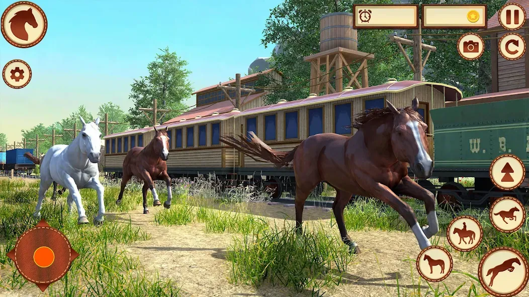 Virtual Wild Horse Family Sim (Виртуальное семейство диких лошадей) МОД/Взлом [Много денег, Монет и Все открыто] Screenshot 4