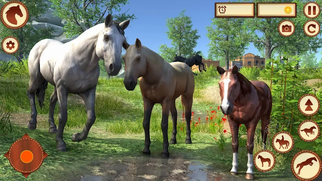 Virtual Wild Horse Family Sim (Виртуальное семейство диких лошадей) МОД/Взлом [Много денег, Монет и Все открыто] Screenshot 5