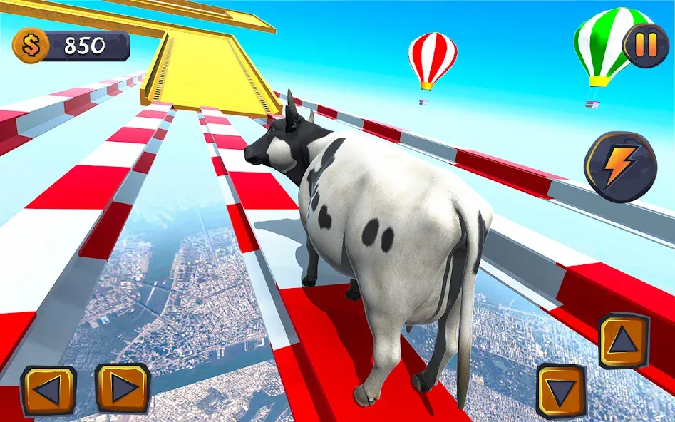Epic Cow Ramp Rush Run Game МОД/Взлом [Бесконечные деньги, Монеты и Мега MOD] Screenshot 1