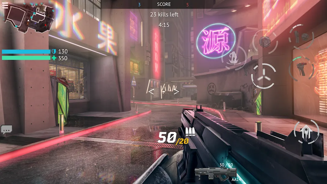 Infinity Ops: Cyberpunk FPS (Инфинити Опс) МОД/Взлом [Много денег, Монет и Все открыто] Screenshot 1