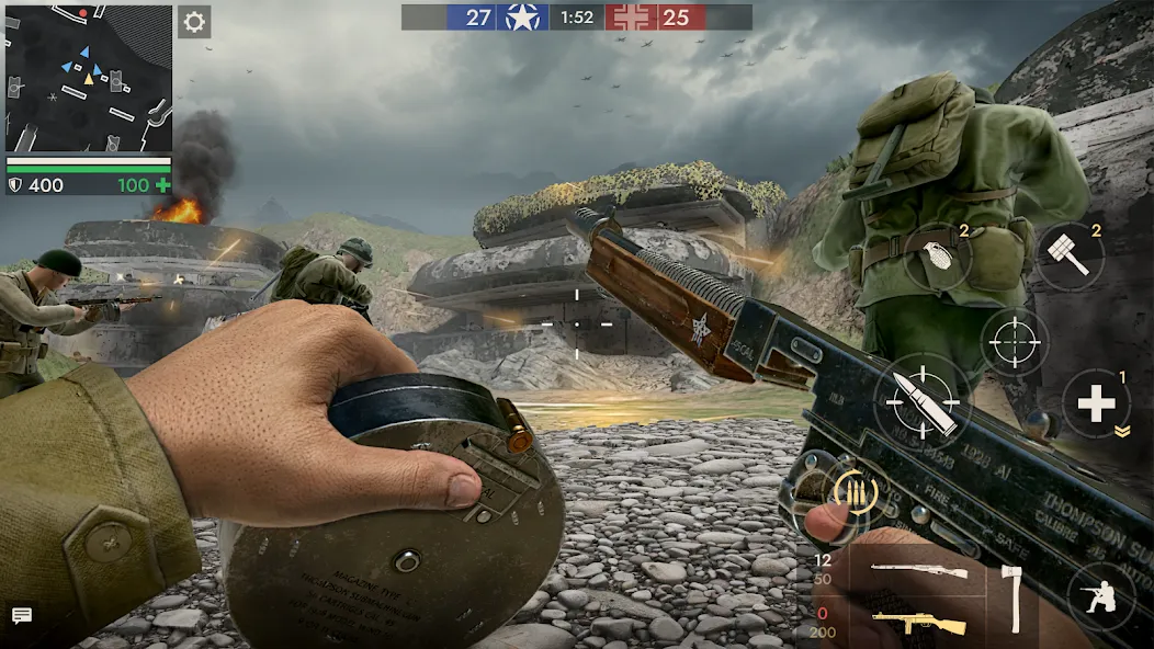 World War Heroes — WW2 PvP FPS (Ворлд Вар Хироес) МОД/Взлом [Все открыто, Дополнительные деньги и Меню MOD] Screenshot 1