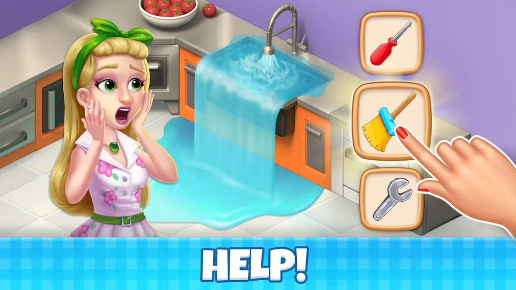 Manor Cafe - Match 3 Puzzle (Манор Кафе) МОД/Взлом [Бесконечные деньги, Монеты и Мега MOD] Screenshot 3