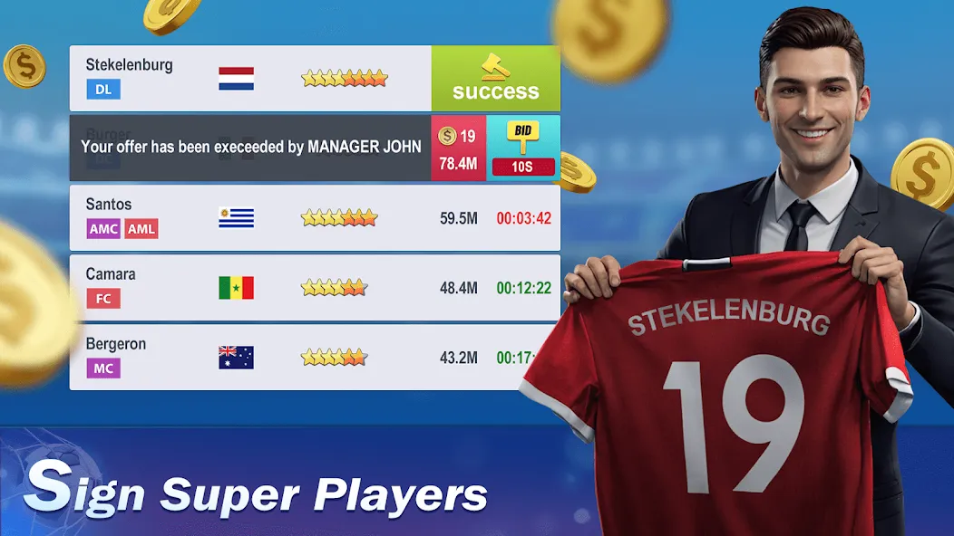 Top Football Manager 2024 (Топ Футбольный Менеджер 2023) МОД/Взлом [Много денег, Монет и Все открыто] Screenshot 4