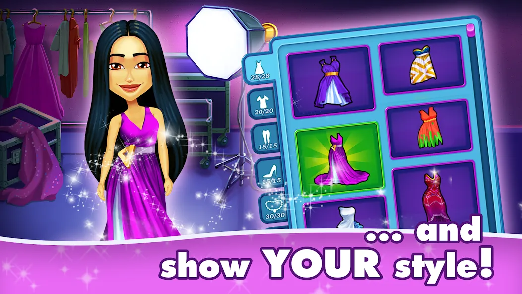 Fabulous 5: Fashion & Dress-up (Фэбюлс) МОД/Взлом [Деньги, Монеты и Меню MOD] Screenshot 4