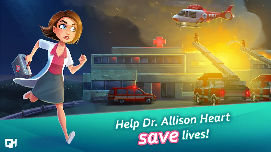 Heart's Medicine Hospital Heat МОД/Взлом [Много монет, Открытые уровни и Мега MOD] Screenshot 1