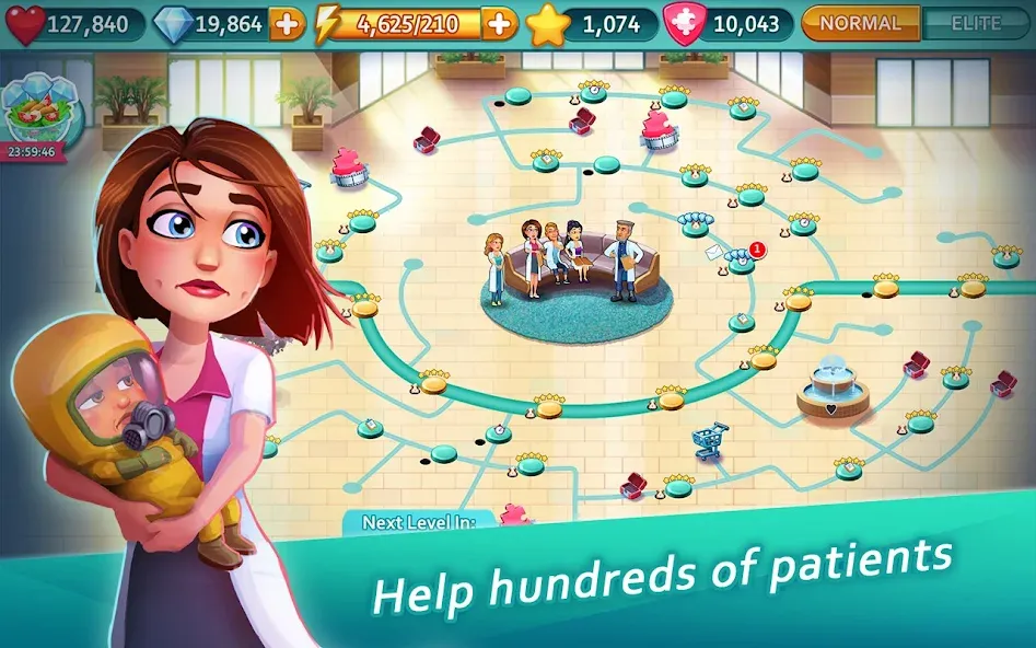 Heart's Medicine - Doctor Game МОД/Взлом [Все открыто, Дополнительные деньги и Меню MOD] Screenshot 4