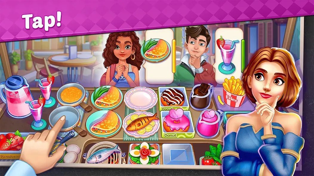 My Cafe Shop : Cooking Games (Мой Кафе Шоп) МОД/Взлом [Много монет, Открытые уровни и Мега MOD] Screenshot 1