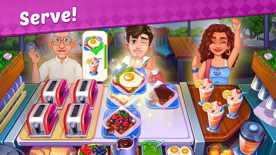 My Cafe Shop : Cooking Games (Мой Кафе Шоп) МОД/Взлом [Много монет, Открытые уровни и Мега MOD] Screenshot 3