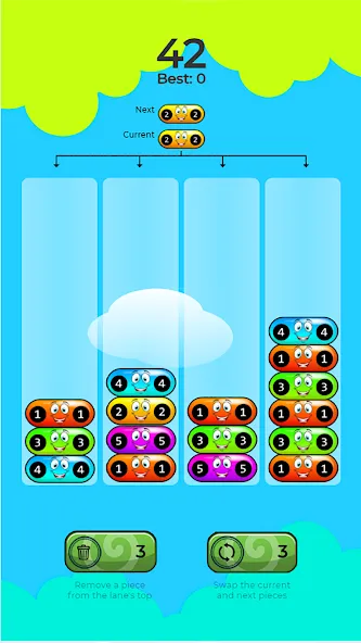 3D Number Block Puzzle Game (Намбер Мерджер) МОД/Взлом [Меню, Бесконечные монеты и Открытые уровни] Screenshot 2
