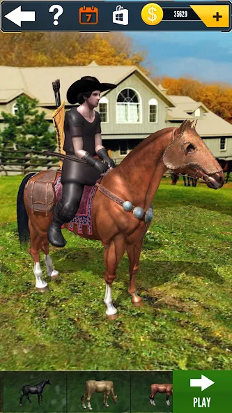 Cowboy Horse Run МОД/Взлом [Деньги, Монеты и Меню MOD] Screenshot 3
