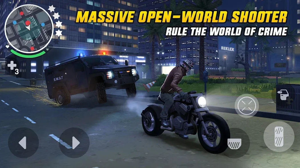 Gangstar New Orleans (Гангстар) МОД/Взлом [Меню, Бесконечные монеты и Открытые уровни] Screenshot 2