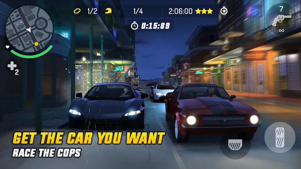 Gangstar New Orleans (Гангстар) МОД/Взлом [Меню, Бесконечные монеты и Открытые уровни] Screenshot 3