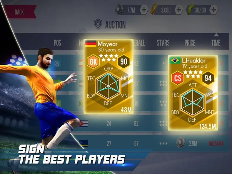 Real Football (Реал Футбол) МОД/Взлом [Бесконечные деньги, Монеты и Мега MOD] Screenshot 3