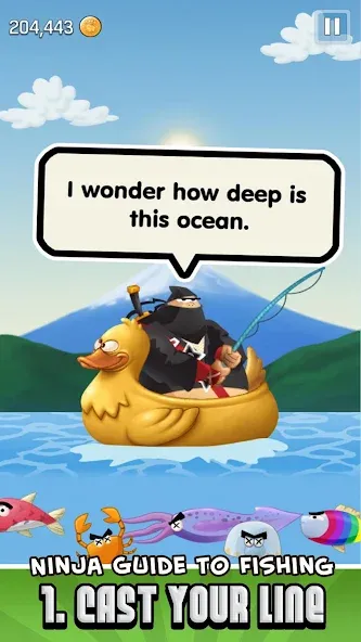 Ninja Fishing (Ниндзя Фишинг) МОД/Взлом [Много монет, Открытые уровни и Мега MOD] Screenshot 5