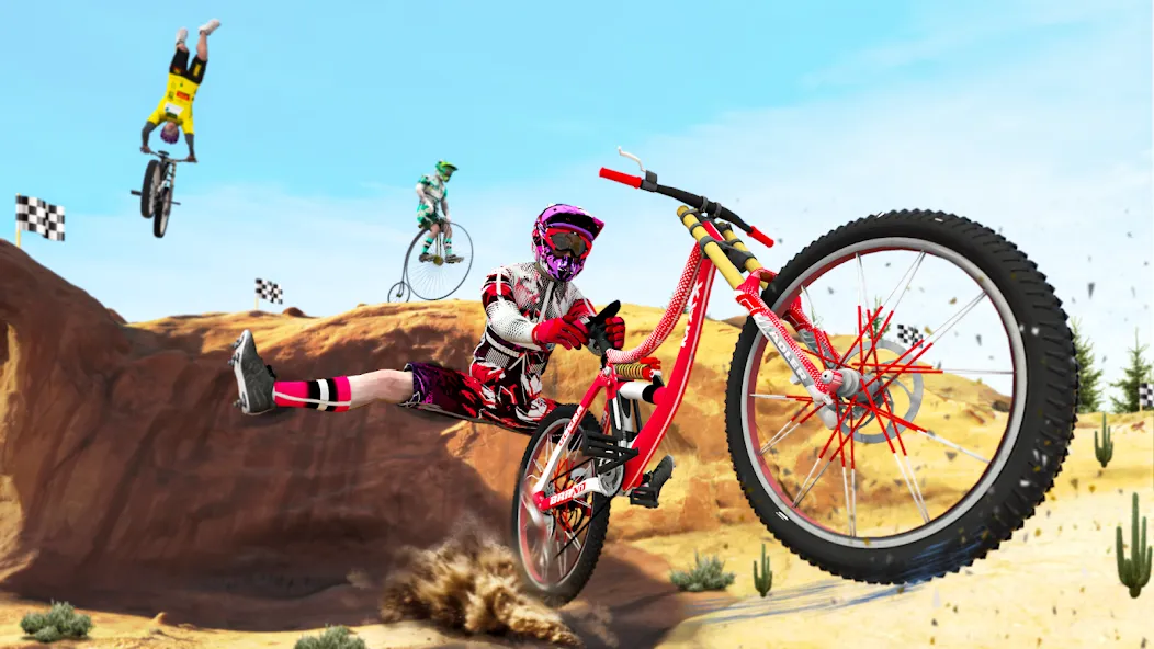 BMX Rider: Cycle Race Game МОД/Взлом [Меню, Бесконечные монеты и Открытые уровни] Screenshot 2
