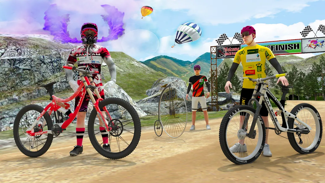 BMX Rider: Cycle Race Game МОД/Взлом [Меню, Бесконечные монеты и Открытые уровни] Screenshot 4
