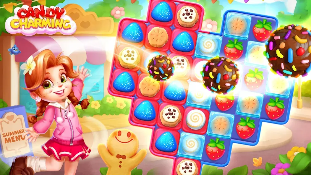 Candy Charming - Match 3 Games (энди Чарминг) МОД/Взлом [Много монет, Открытые уровни и Мега MOD] Screenshot 5