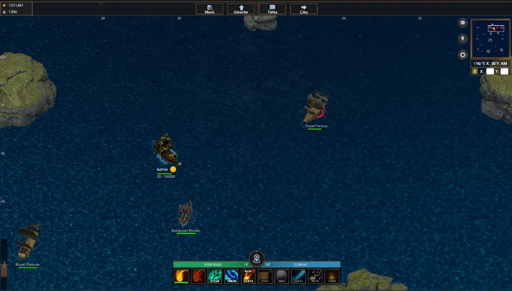 Battle of Sea: Pirate Fight (Битва на море) МОД/Взлом [Много монет, Открытые уровни и Мега MOD] Screenshot 1