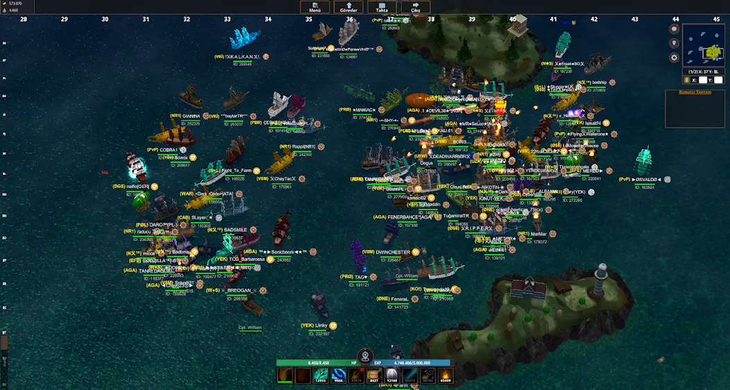Battle of Sea: Pirate Fight (Битва на море) МОД/Взлом [Много монет, Открытые уровни и Мега MOD] Screenshot 5