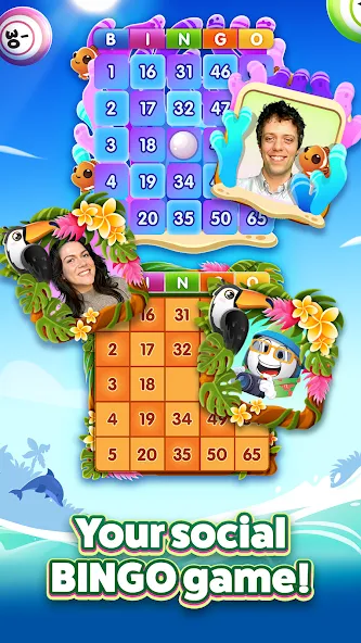 GamePoint Bingo - Bingo games (ГеймПоинт Бинго) МОД/Взлом [Меню, Бесконечные монеты и Открытые уровни] Screenshot 1