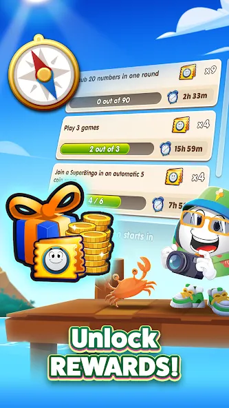 GamePoint Bingo - Bingo games (ГеймПоинт Бинго) МОД/Взлом [Меню, Бесконечные монеты и Открытые уровни] Screenshot 4