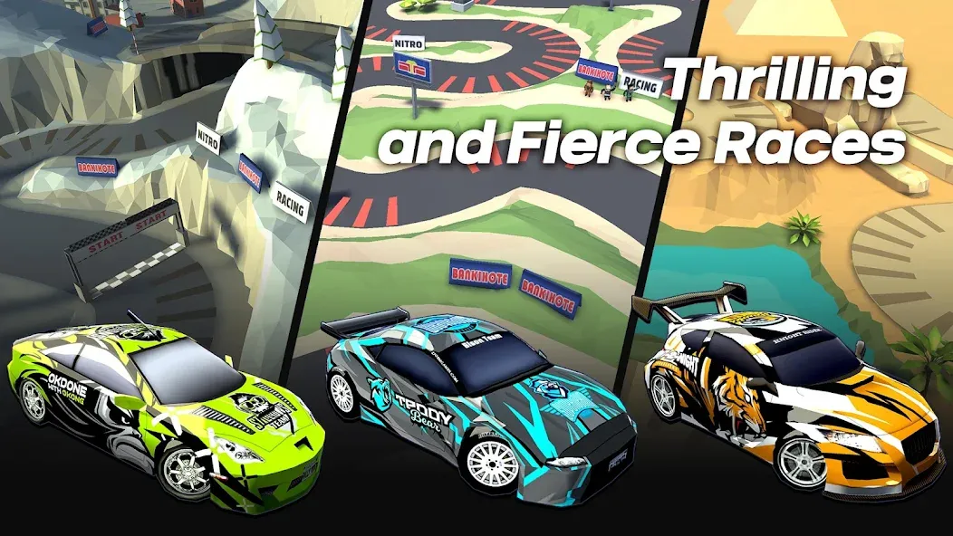 Drift Rally Boost ON (Дрифт Ралли Ускорение ВКЛ) МОД/Взлом [Меню, Бесконечные монеты и Открытые уровни] Screenshot 4