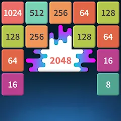 Скачать Взломанная 1M - Merge Number Block Puzzle на Андроид (Много денег)