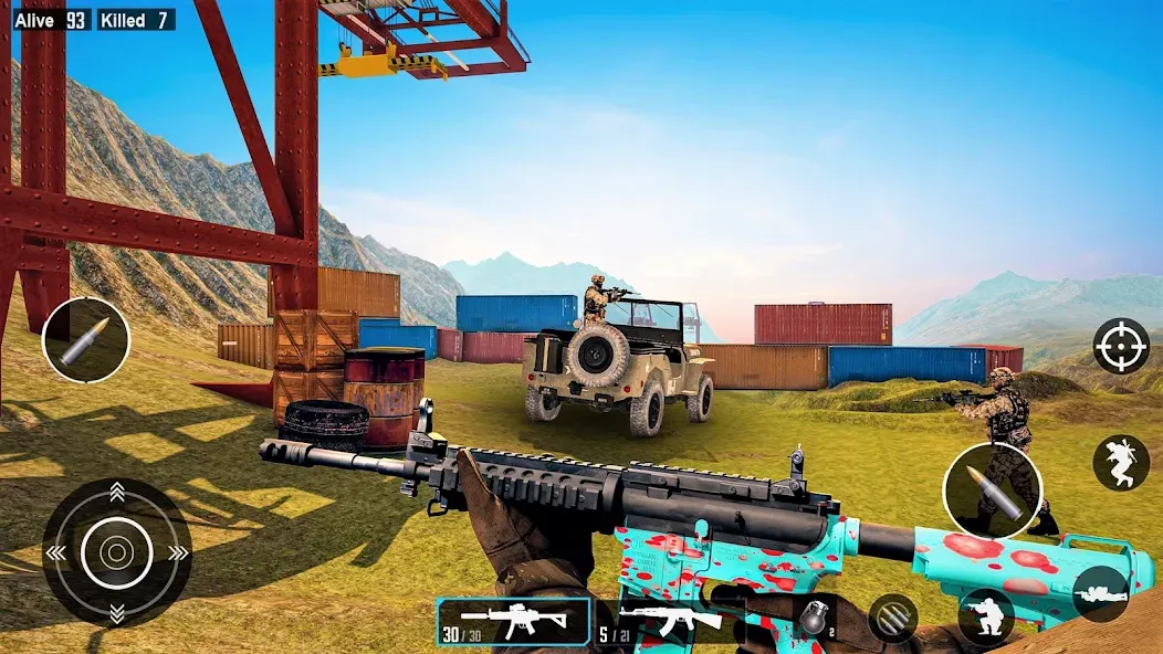 Commando Gun Shooting Games МОД/Взлом [Много денег, Монет и Все открыто] Screenshot 2