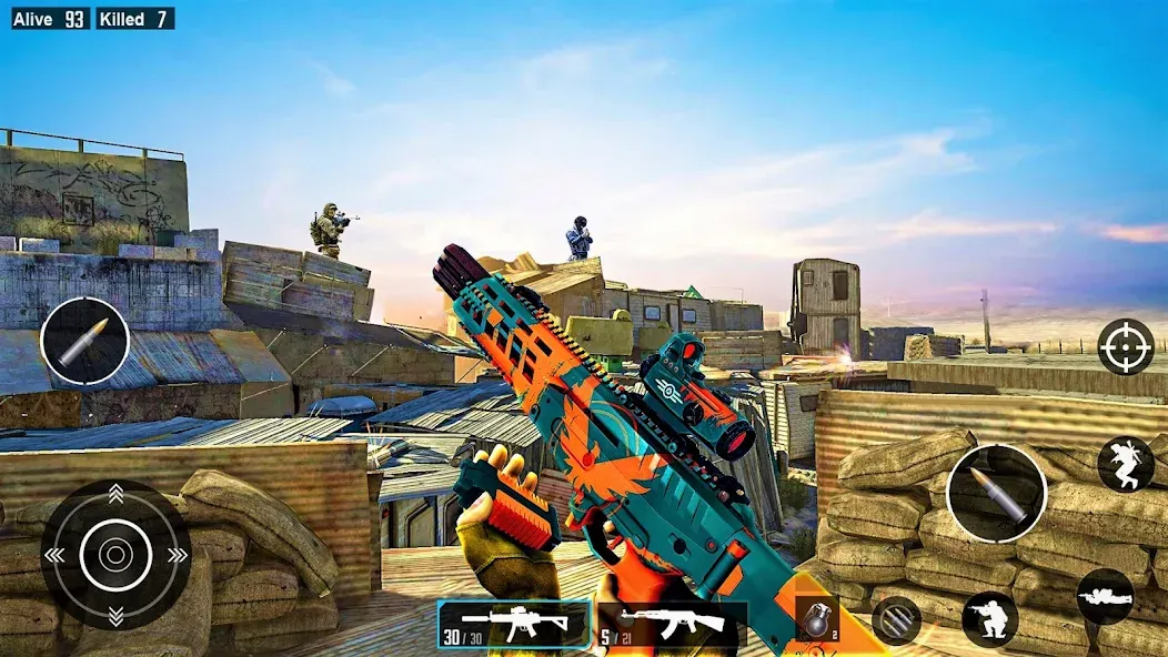 Commando Gun Shooting Games МОД/Взлом [Много денег, Монет и Все открыто] Screenshot 4