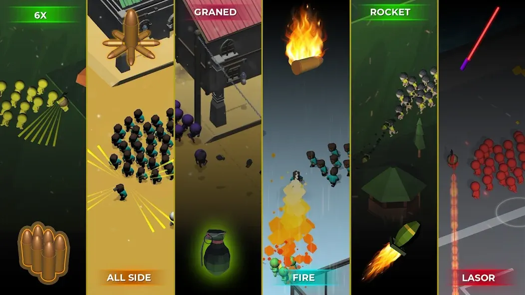 Crowd War - Action Game (Крауд Вар) МОД/Взлом [Много монет, Открытые уровни и Мега MOD] Screenshot 2