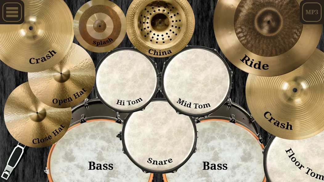 Drum kit (Drums) free МОД/Взлом [Все открыто, Дополнительные деньги и Меню MOD] Screenshot 1