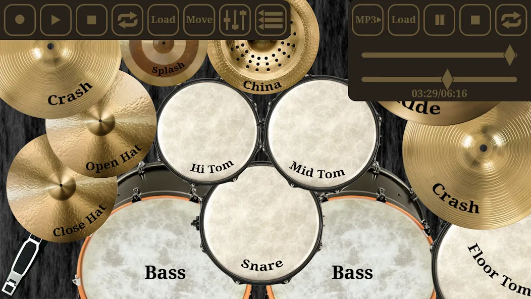 Drum kit (Drums) free МОД/Взлом [Все открыто, Дополнительные деньги и Меню MOD] Screenshot 3