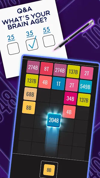 Join Blocks 2048 Number Puzzle (Джоин Блокс) МОД/Взлом [Деньги, Монеты и Меню MOD] Screenshot 2