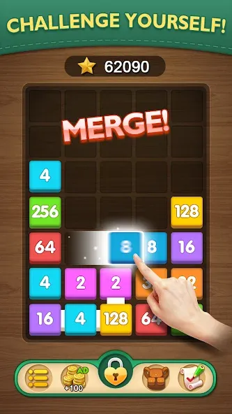 Merge Puzzle - Number Games (Мердж Пазл) МОД/Взлом [Деньги, Монеты и Меню MOD] Screenshot 2
