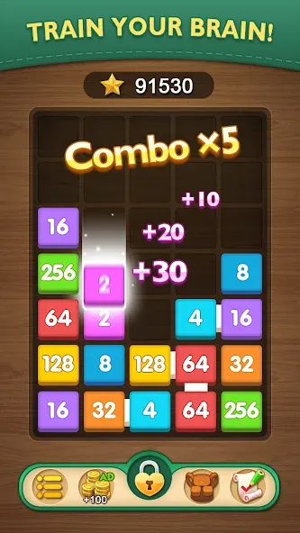 Merge Puzzle - Number Games (Мердж Пазл) МОД/Взлом [Деньги, Монеты и Меню MOD] Screenshot 3