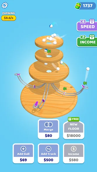 Spinning Balls (Спиннинг Болз) МОД/Взлом [Много монет, Открытые уровни и Мега MOD] Screenshot 3