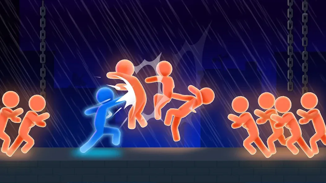 Stick Fighter: Battle Stickman (Стк Файтер) МОД/Взлом [Много монет, Открытые уровни и Мега MOD] Screenshot 1