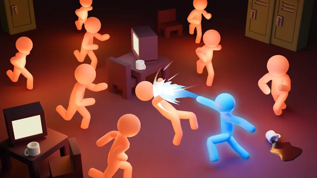 Stick Fighter: Battle Stickman (Стк Файтер) МОД/Взлом [Много монет, Открытые уровни и Мега MOD] Screenshot 4