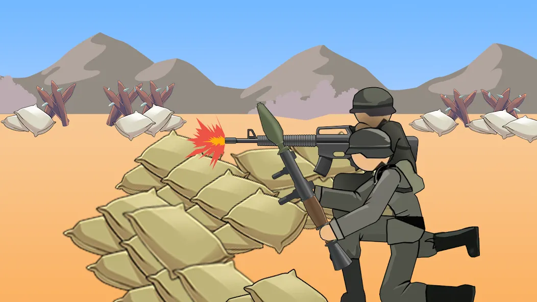 Stickman WW2 (Стикмэн Вторая Мировая война) МОД/Взлом [Деньги, Монеты и Меню MOD] Screenshot 2