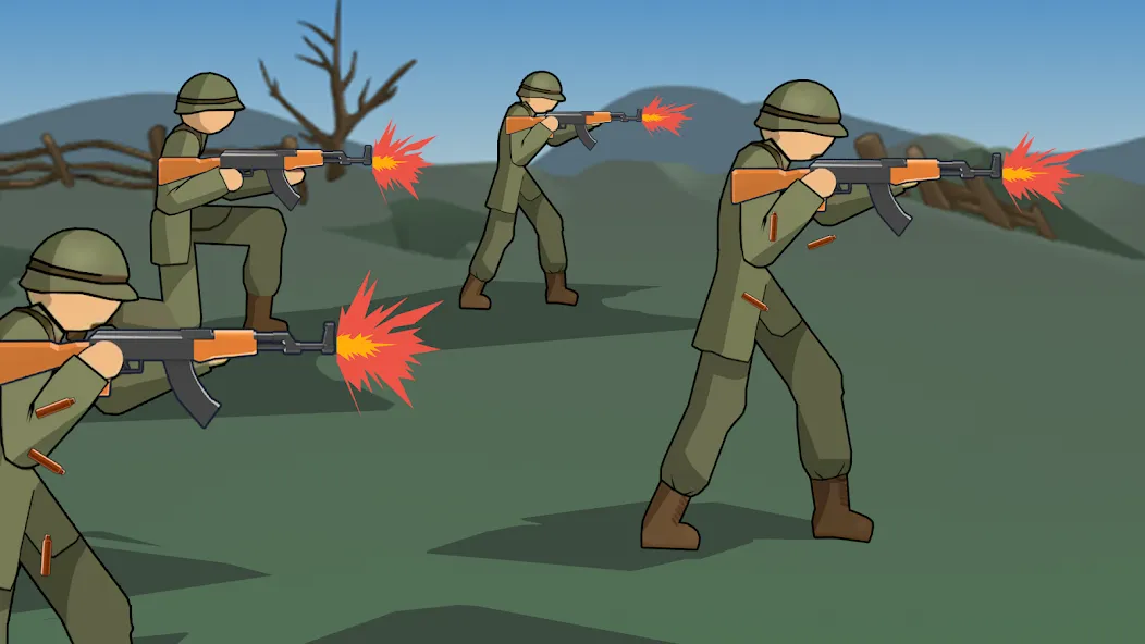 Stickman WW2 (Стикмэн Вторая Мировая война) МОД/Взлом [Деньги, Монеты и Меню MOD] Screenshot 3