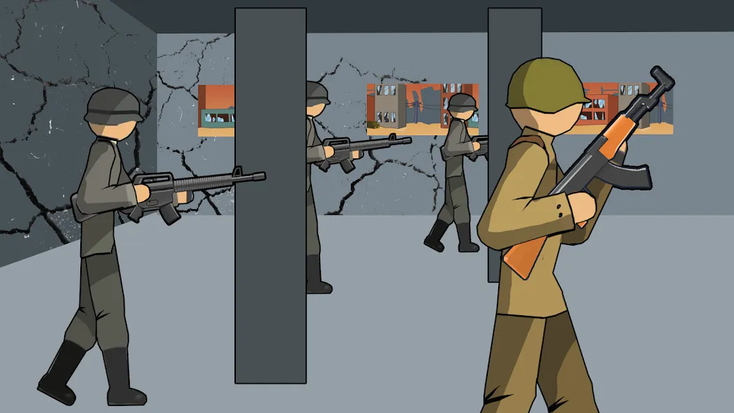 Stickman WW2 (Стикмэн Вторая Мировая война) МОД/Взлом [Деньги, Монеты и Меню MOD] Screenshot 4