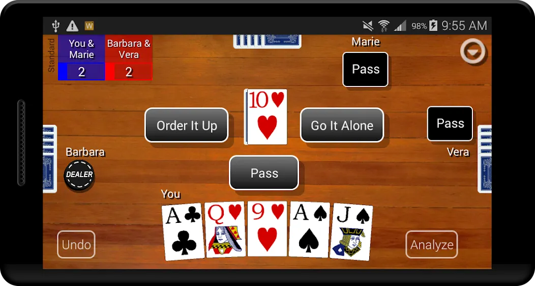 Euchre Card Classic (Юкер Кард Классик) МОД/Взлом [Деньги, Монеты и Меню MOD] Screenshot 1