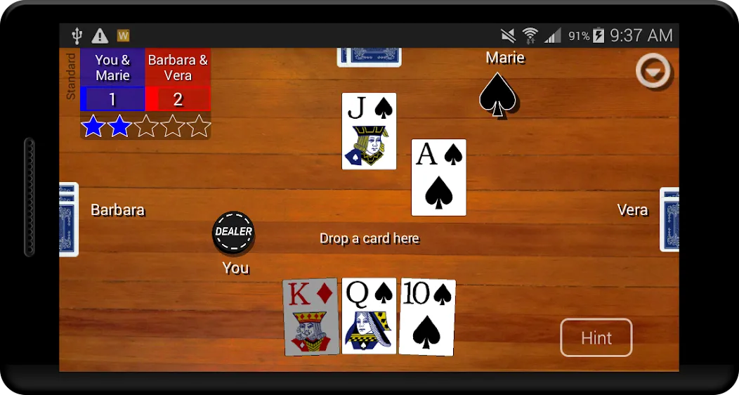 Euchre Card Classic (Юкер Кард Классик) МОД/Взлом [Деньги, Монеты и Меню MOD] Screenshot 2